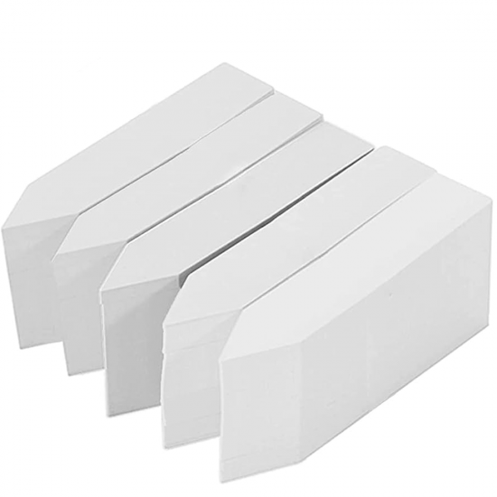 Etiquetas Clavar PVC 8x1,3 cm paquete 500 uds