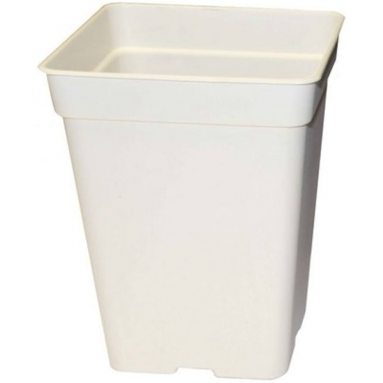 Maceta cuadrada BLANCA