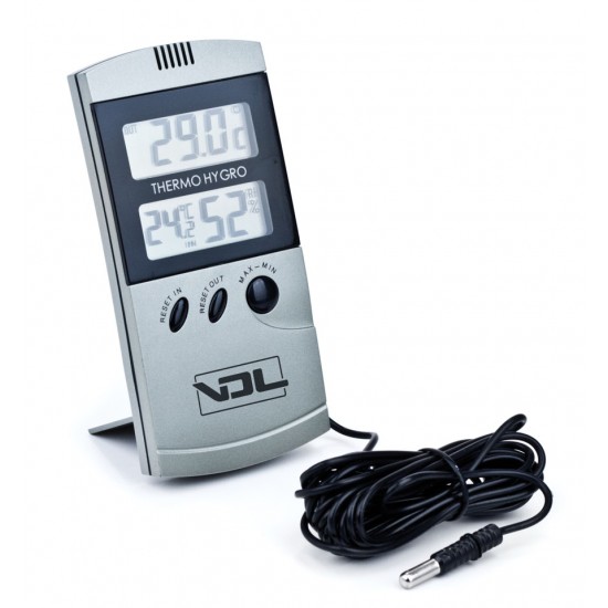 Termohigrómetro digital max-min con sonda VDL